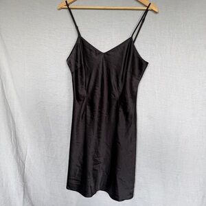 Antonio Melani Black Silk Slip Dress Size 8